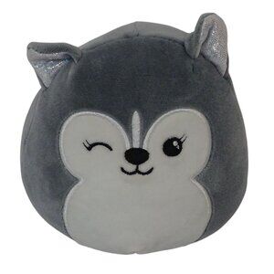 Squishmallows Heidi Husky Dog Plush Toy Kellytoy Gray White Soft Collectible 5"